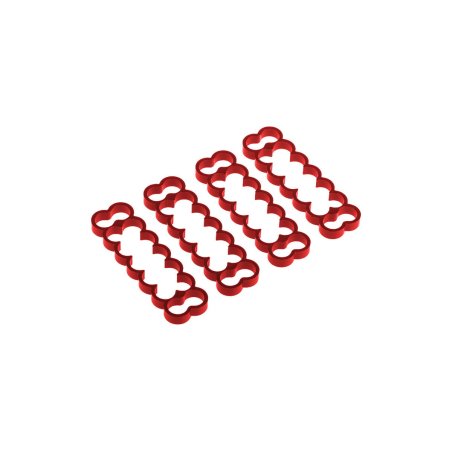 Alphacool Eiskamm Alu X14 - 4mm red - 4 pcs