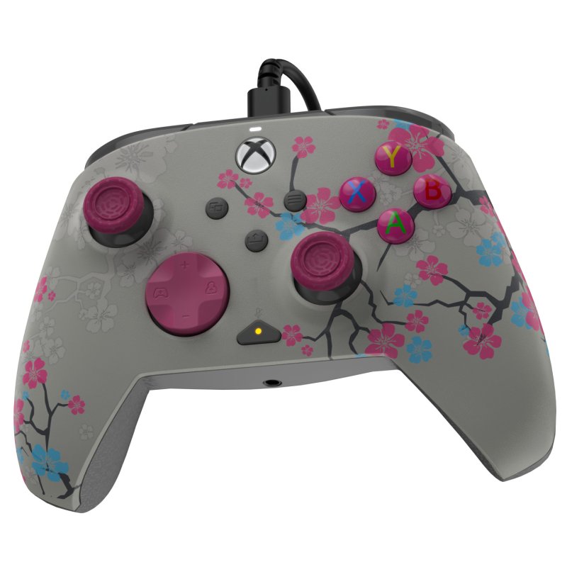 PDP Manette filaire REMATCH GLOW Advanced : Cerisier en fleur, Pour Xbox Series X|S, Xbox One et Windows 10/11 PC