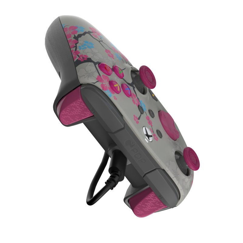 PDP REMATCH GLOW Advanced Wired Controller: Cherry Blossom, For Xbox Series X|S, Xbox One, & Windows 10/11 PC