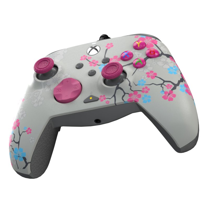 PDP Manette filaire REMATCH GLOW Advanced : Cerisier en fleur, Pour Xbox Series X|S, Xbox One et Windows 10/11 PC