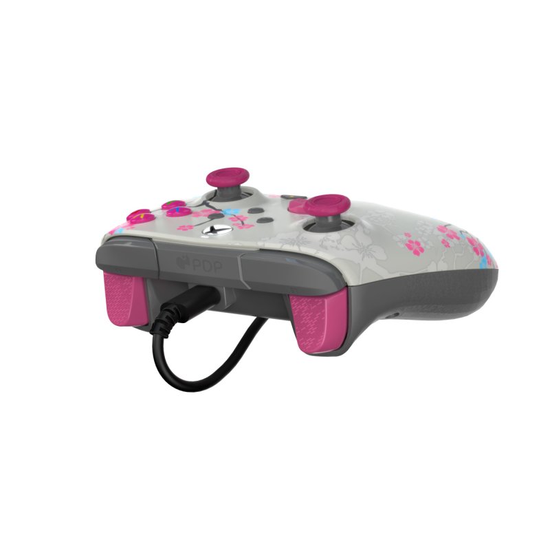 PDP Manette filaire REMATCH GLOW Advanced : Cerisier en fleur, Pour Xbox Series X|S, Xbox One et Windows 10/11 PC