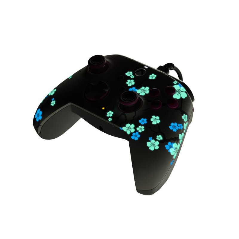 PDP REMATCH GLOW Advanced Wired Controller: Cherry Blossom, For Xbox Series X|S, Xbox One, & Windows 10/11 PC