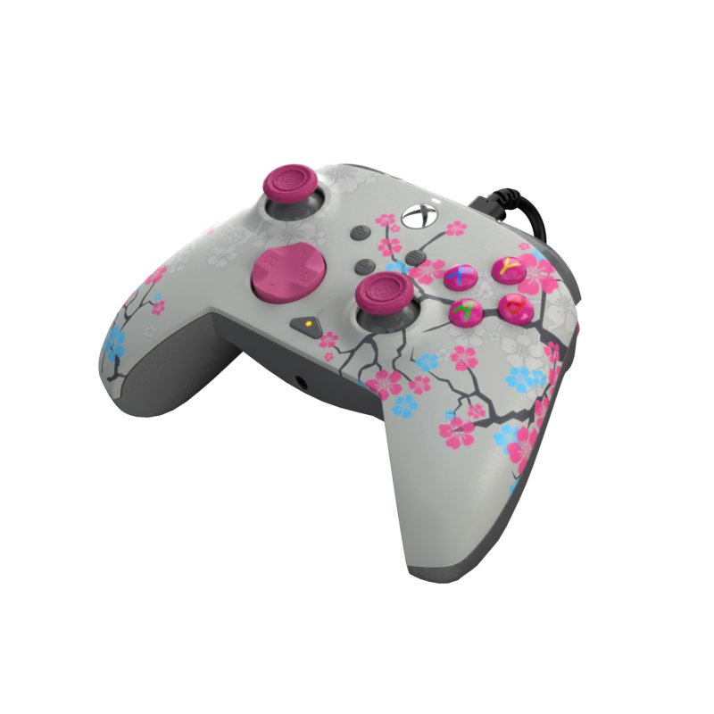 PDP Manette filaire REMATCH GLOW Advanced : Cerisier en fleur, Pour Xbox Series X|S, Xbox One et Windows 10/11 PC
