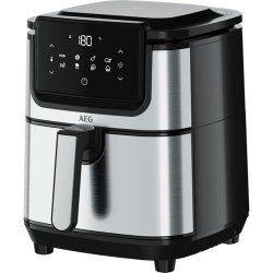 AEG AF6-1-4ST Unique 3,5 L Autonome 1500 W Friteuse d’air chaud Noir, Acier inoxydable