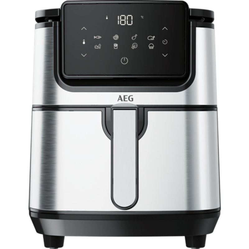 AEG AF6-1-4ST Single 3.5 L Stand-alone 1500 W Hot air fryer Black, Stainless steel