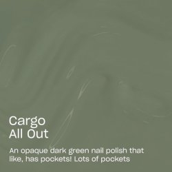 OPI Nail Lacquer Cargo All Out Opaque Cool Army Green Chip Resistant