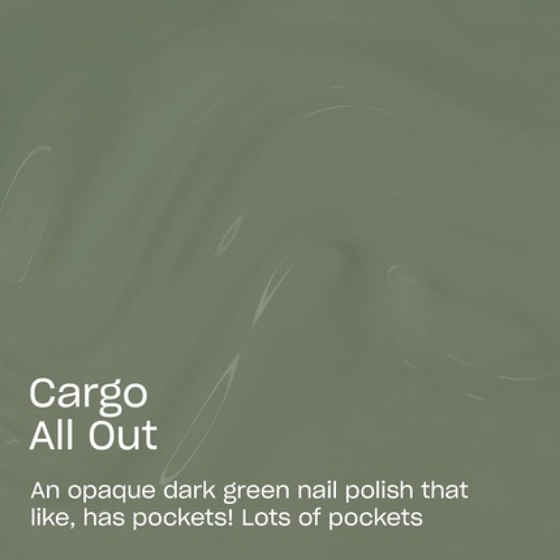 OPI Nail Lacquer Cargo All Out Opaque Cool Army Green Chip Resistant