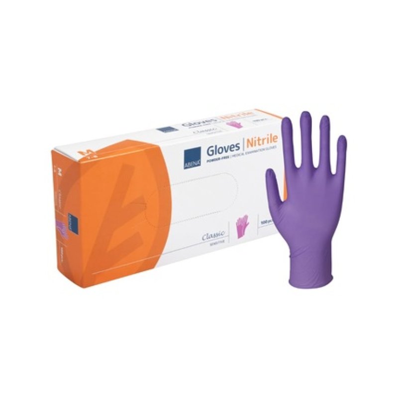 Abena Purple Disposable Nitrile Gloves Small Size