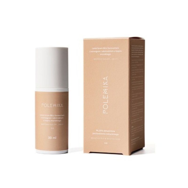 Polemika Light Bb Cream With Grape Ferment And Sea Fennel Extract No. 3, 30 Ml