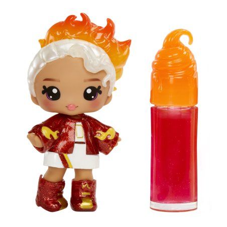 MGA Entertainment Yummiland Lip Gloss Doll Series 2- Cinnamon Spice (Amber Cinnamon)