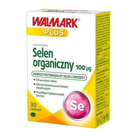 Walmark Organic Selenium 100 Micrograms Dietary Supplement 30 Tablets