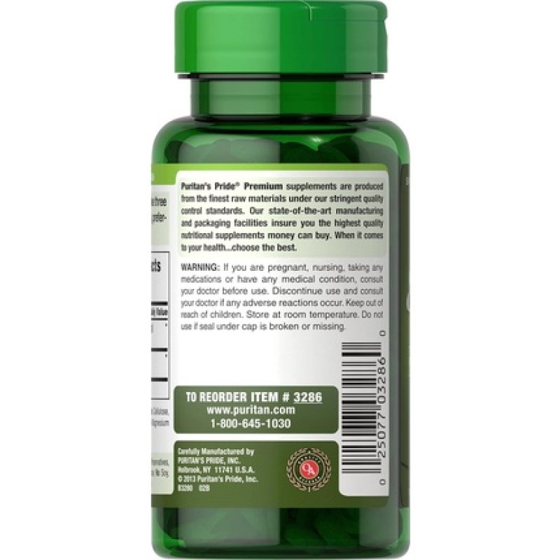 Puritan's Pride Spirulina 500mg - 100 Tablets