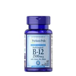 Puritan's Pride Vitamin B-12 2500mcg with Folic Acid 60 Capsules for Pregnancy