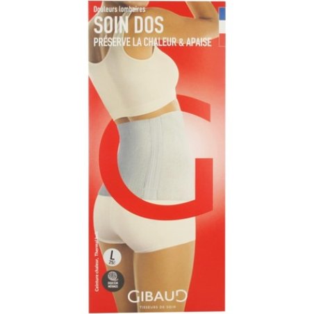 Gibaud Soin Dos Thermal Belt Ecru 25cm Size L