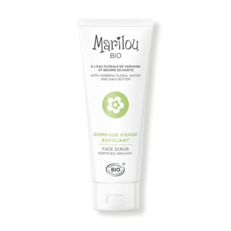 Marilou Organic Facial Scrub and Purifying Sesame Verbena Shea Butter 75ml