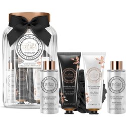 The Luxury Bathing Company Sparkling Rose & Geranium Ultimate Bathing Set