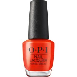 OPI Nail Lacquer Totally Red-Ical Opaque Bright Warm Red Orange Creme Chip