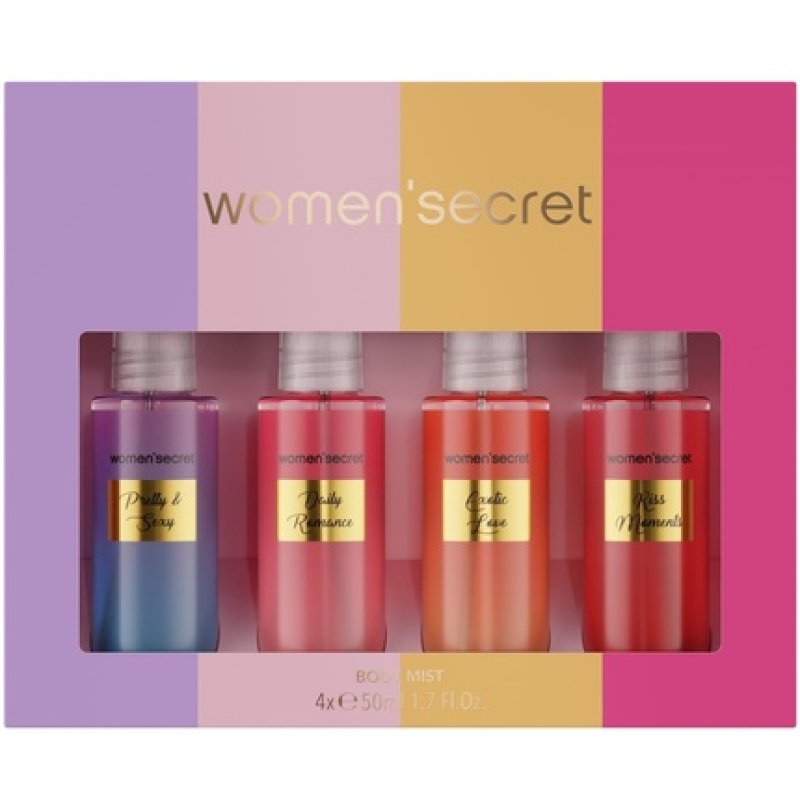 Women'secret Body Mist Senses Gift Set - Pack of 4
