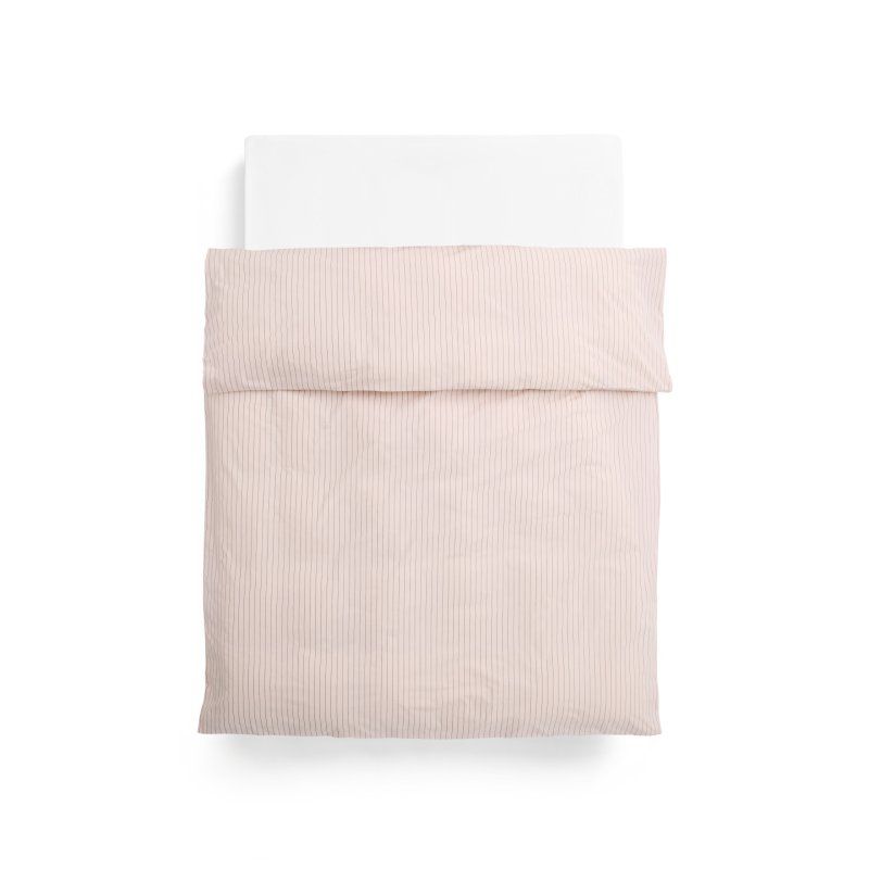 HAY - Fineline Duvet Cover 140x200 cm (Soft Pink)