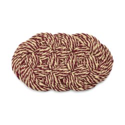 HAY - Coco Door Mat Swirl 40x80 cm (Bordeaux & Off-White)