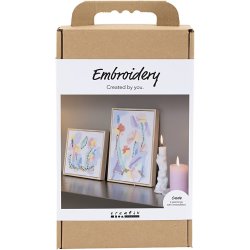 Craft Kit Embroidery - Pictures - pastel colours (977862)