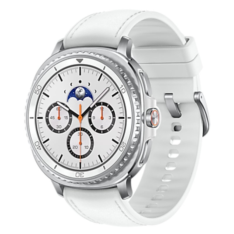 Samsung Galaxy Watch 8 Classic 3,3 cm (1.3") AMOLED 46 mm Numérique 438 x 438 pixels Écran tactile 4G Argent Wifi GPS