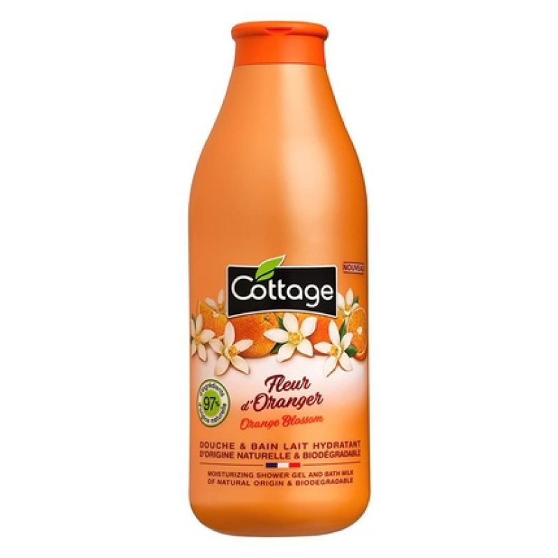 Moisturizing Creamy Shower Gel with Orange Blossom 750ml