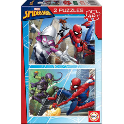 Puzzle Educa compatible - Spiderman (2x48 pièces)