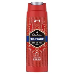 Old Spice Captain 3-in-1 Body Hair Face Cleansing Gel and Shampoo for Men Long Lasting Freshness 250ml