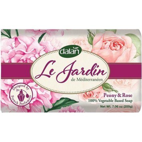 Dalan Le Jardin Pure Vegetable Soap Peony & Rose 200g
