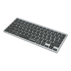 MANHATTAN Slim Funktastatur anthrazit Bluetooth 3.0/2.4GHz