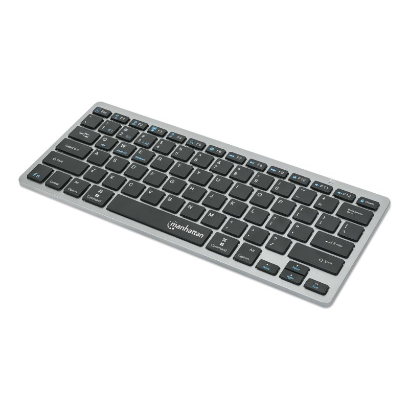 MANHATTAN Slim Funktastatur anthrazit Bluetooth 3.0/2.4GHz
