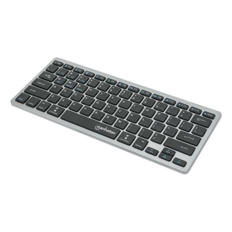 MANHATTAN Slim Funktastatur anthrazit Bluetooth 3.0/2.4GHz