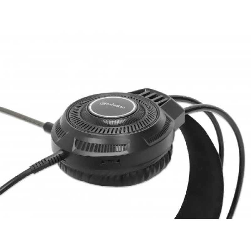 MANHATTAN RGB LED Over-Ear USB Gaming-Headset Kabelgebunden