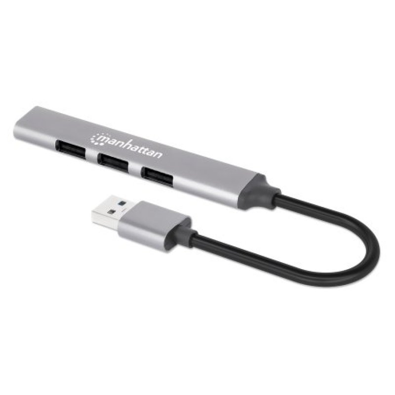 MANHATTAN 4Port USB-A Hub 3x480Mbit/s 1xGbit/s USB-A Stecker