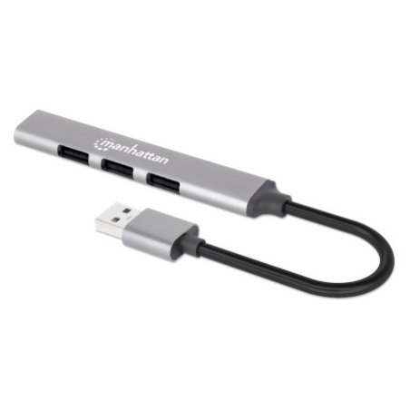 MANHATTAN 4Port USB-A Hub 3x480Mbit/s 1xGbit/s USB-A Stecker
