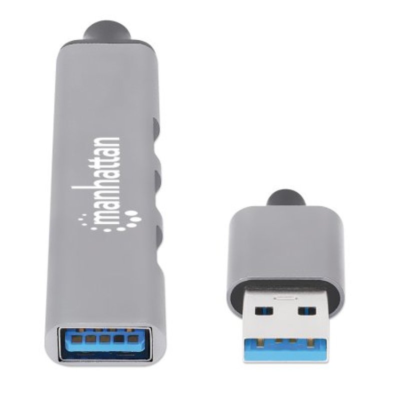 MANHATTAN 4Port USB-A Hub 3x480Mbit/s 1xGbit/s USB-A Stecker