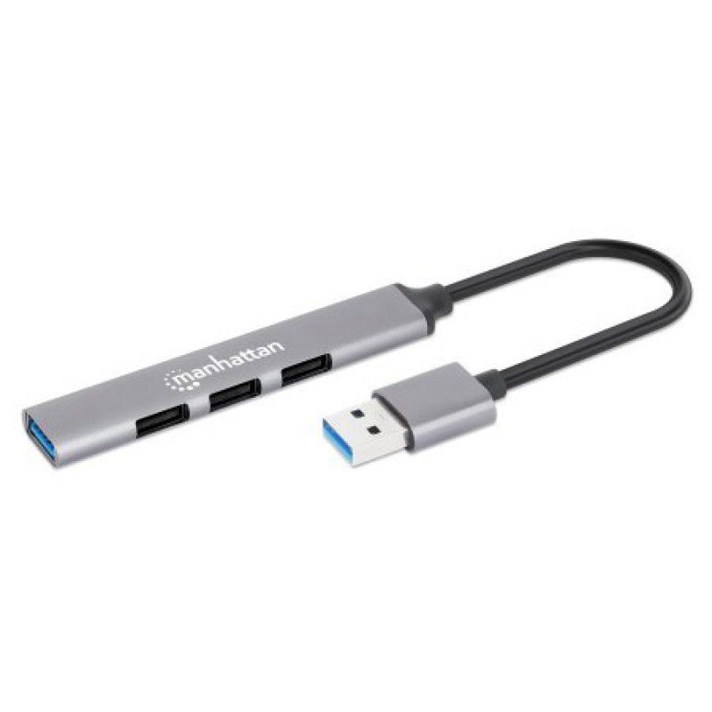 MANHATTAN 4Port USB-A Hub 3x480Mbit/s 1xGbit/s USB-A Stecker