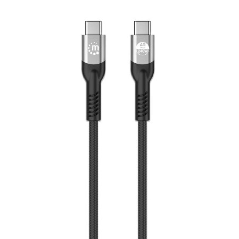MANHATTAN USB4 USB-C Stecker/Stecker Kabel 240W 40G 8K 1m