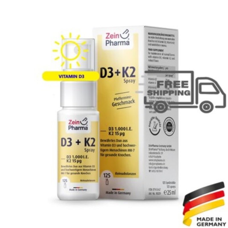 Zeinpharma Vitamin D3 1000 I.E. K2 Spray 25ml