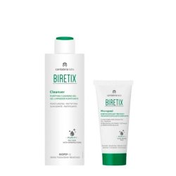 Biretix Cleanser Cleansing Gel 200ml Micropeel Exfoliating Treatment 50ml Pack