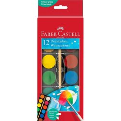 Faber-Castell - Watercolour paint box - 12 colours large (125018)