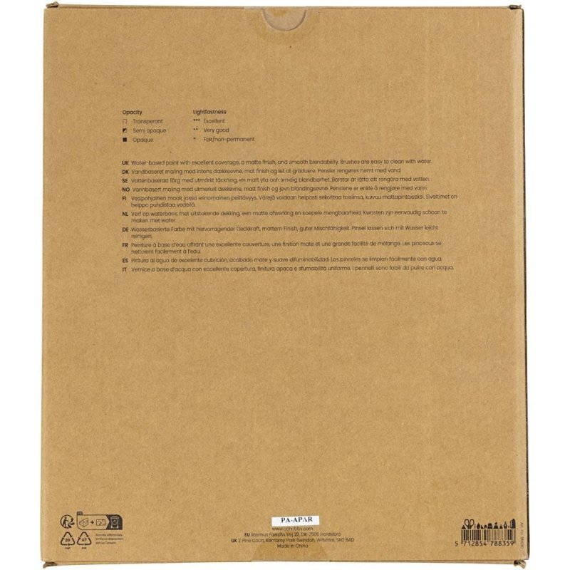 Gouache Paint - assorted colours - 24x20 ml (35630)