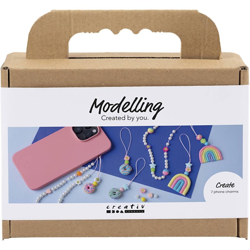 Mini Craft Kit Modelling - Mobile charm - assorted colours (977850)