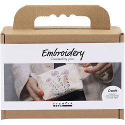 Mini Craft Kit Embroidery - Make-up bag - cream (977859)