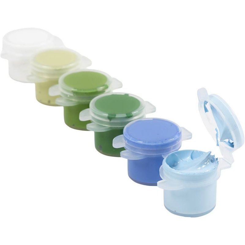 Plus Color Craft Paint - blue/green harmony - 6x5 ml (39773)