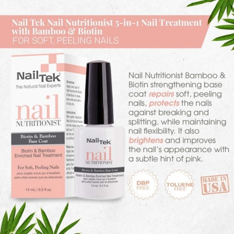 Nail Tek Nail Nutritionist 5 in 1 Treatment Biotin & Bamboo Enriched