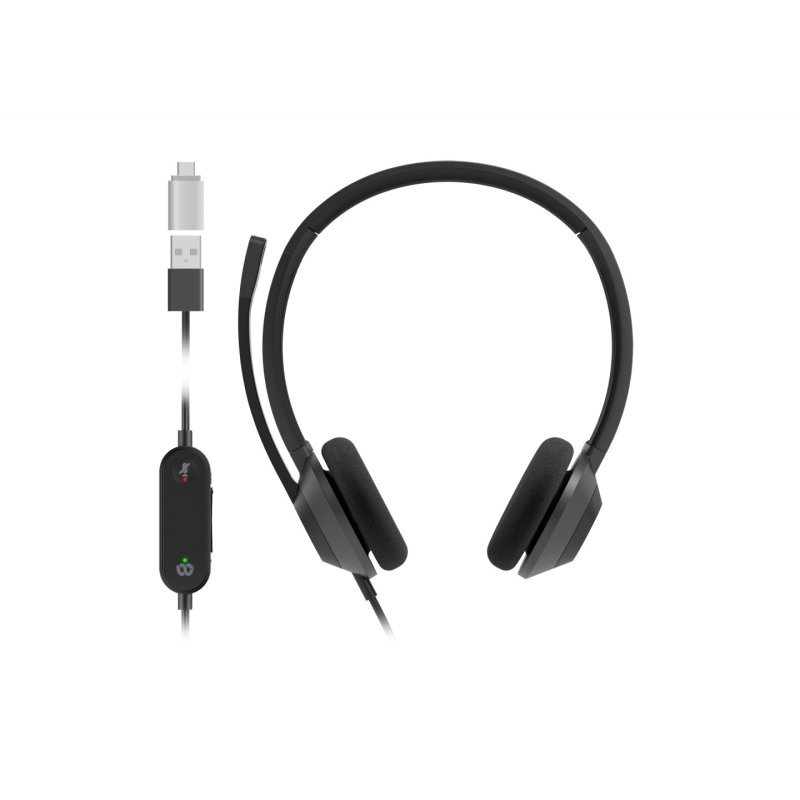 Cisco Headset 322 Casque Avec fil Arceau Bureau/Centre d'appels USB Type-C Noir