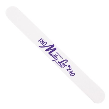 Mollylac Doublesided Nail File Straight White 180240