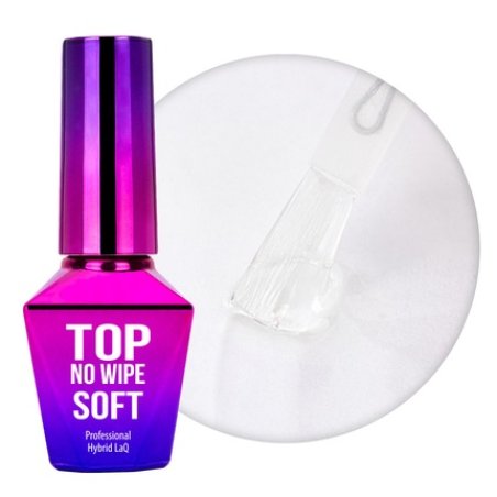 Mollylac Top No Wipe Soft Top Clear 10g A Highquality Top Coat For Nails